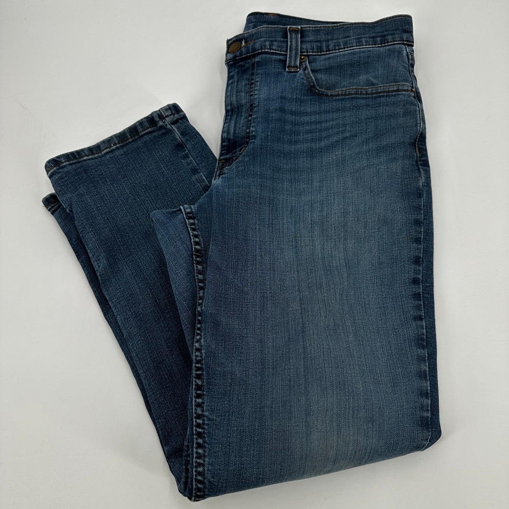 LL Bean Men Jeans 34x29‎ Blue Denim Straight Leg Casual Work Pants
